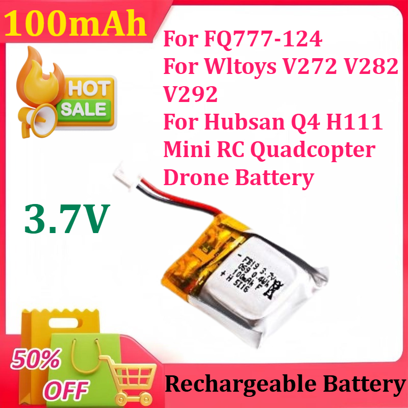 Drone Fq777 Rc Quadcopter - 3.7 فولت 100 مللي أمبير بطارية