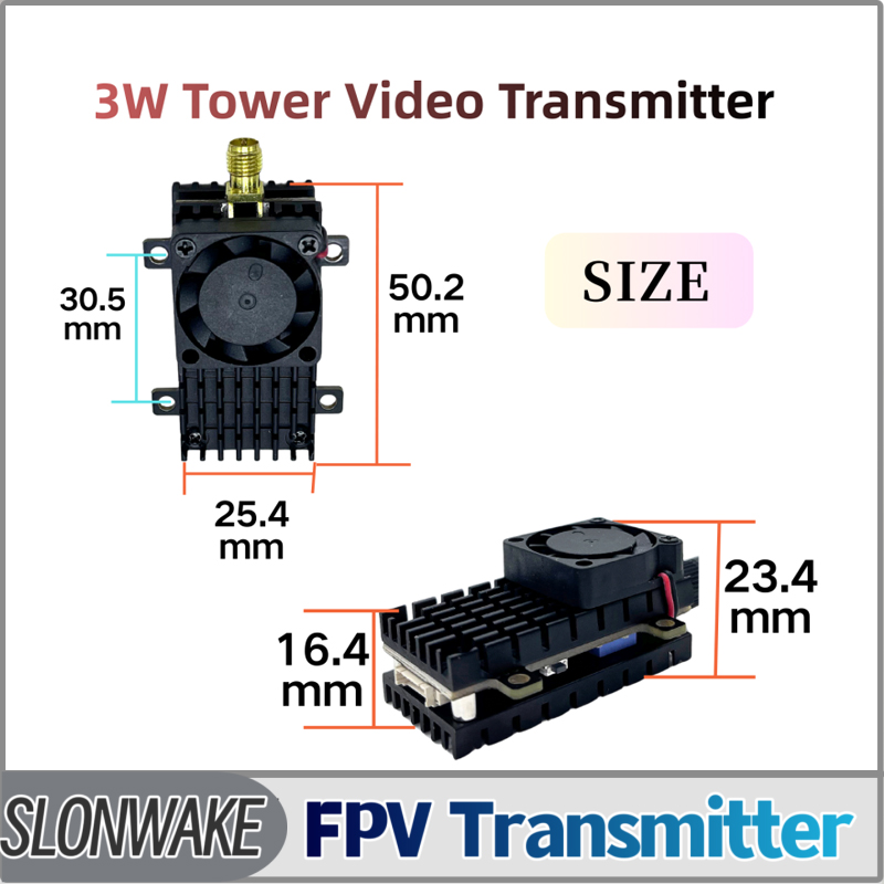 Drone Rc Remote - SLONWAKE 5.8G 3000mW محاكاة VTX FPV