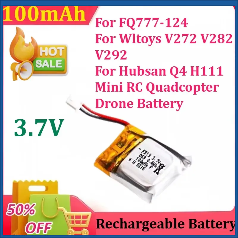 Drone Fq777 Rc Quadcopter - بطارية ليثيوم بوليمر 3.7 فولت 100