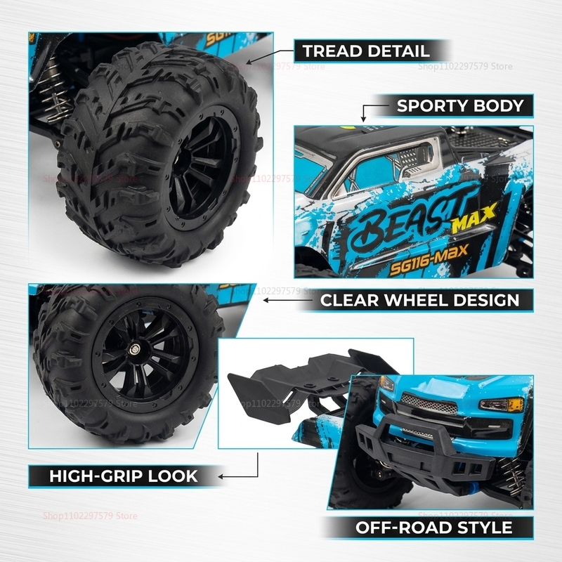 شاحنة تحكم عن بعد SG116‑MAX/PR - مراجعة Drone Or Rc Car وسعره