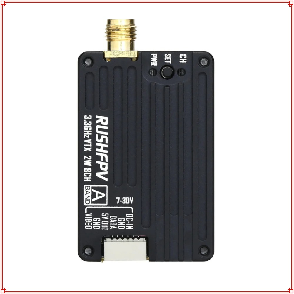 جهاز إرسال RUSHFPV 3.3G 2W VTX - مراجعة Drone Rc Remote وسعره