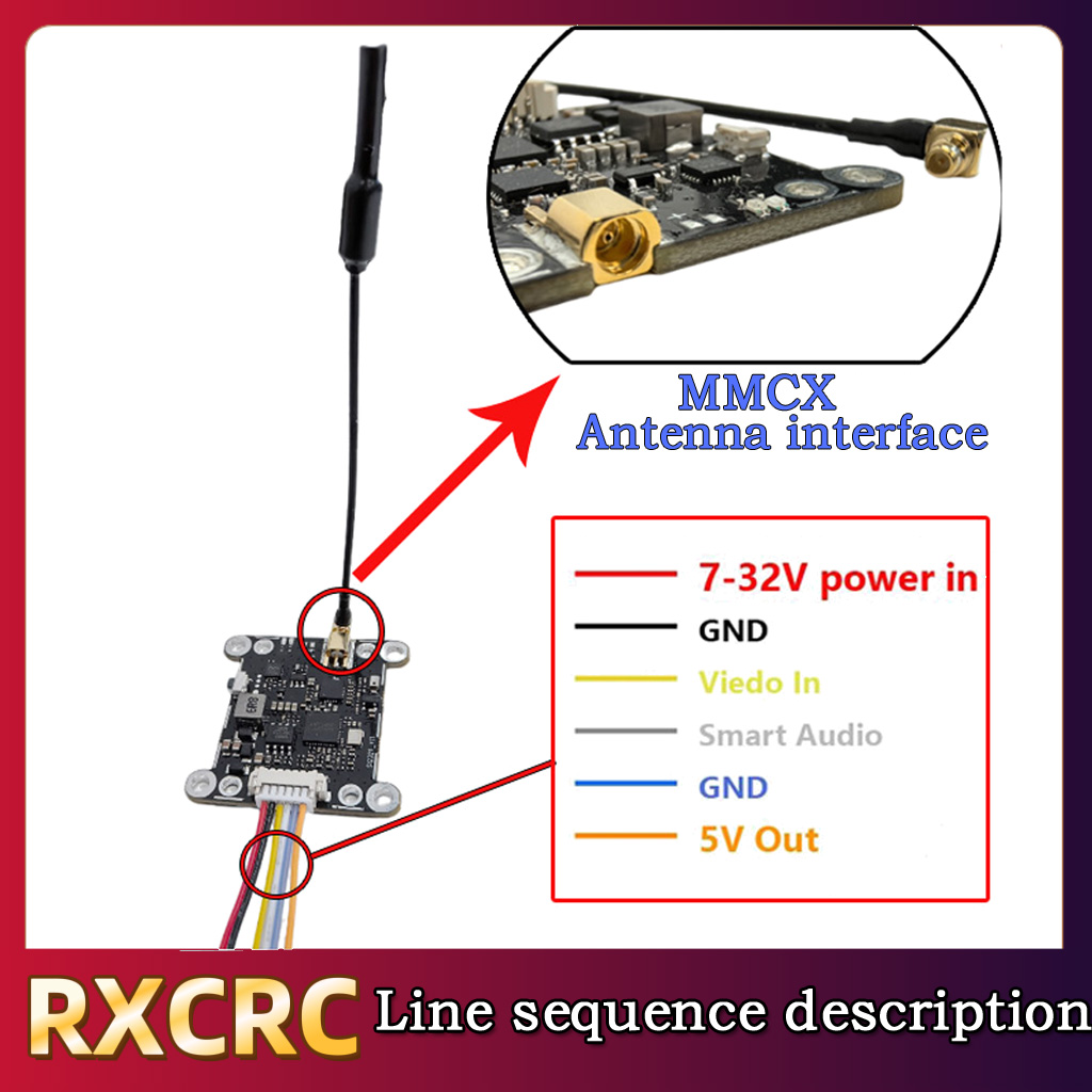 RXCRC 5.8G وحدة 48CH 1.6W VTX  - مراجعة Drone Rc Remote وسعره