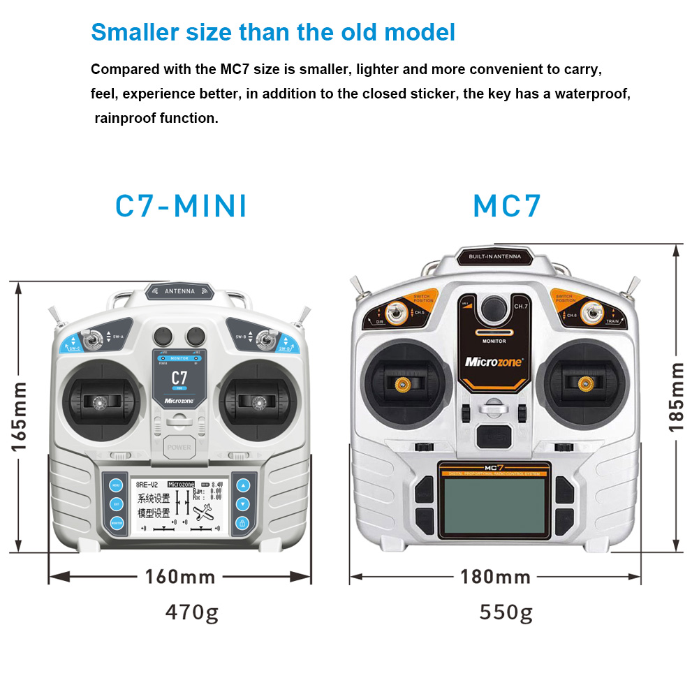 وحدة تحكم MicroZone MC7 C7 جها - مراجعة Drone Rc Mini وسعره