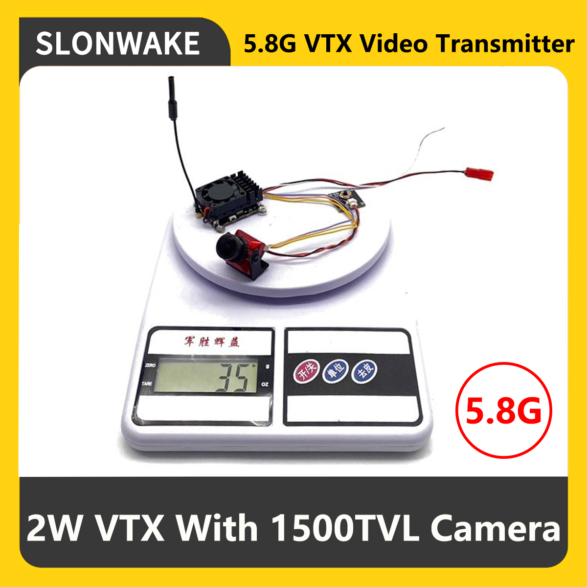 جهاز إرسال SLONWAKE 5.8G 2000m - مراجعة Drone Rc Remote وسعره