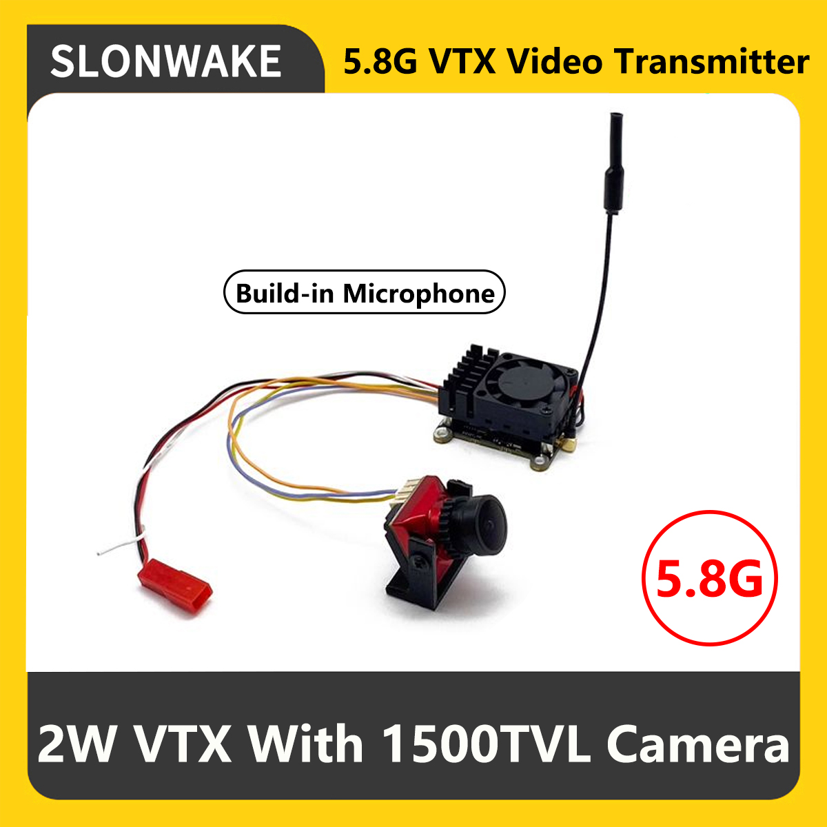 جهاز إرسال SLONWAKE 5.8G 2000m - مراجعة Drone Rc Remote وسعره