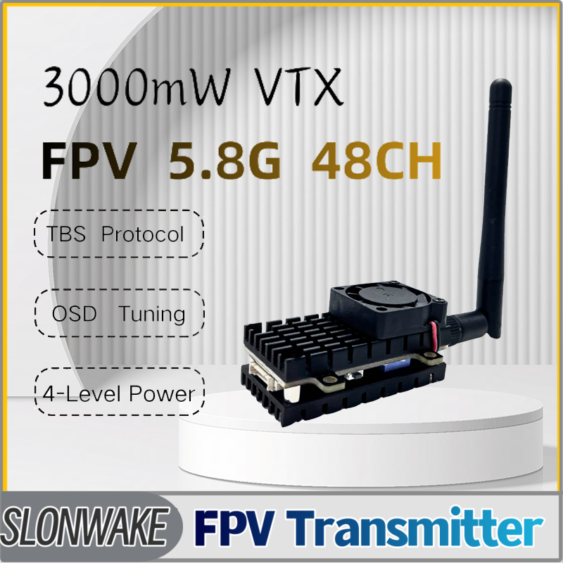 SLONWAKE 5.8G 3000mW محاكاة VT - مراجعة Drone Rc Remote وسعره