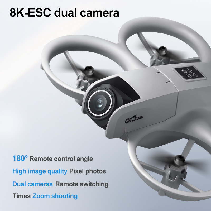 GT3 جديد مع شاشة صغيرة بدون طي - مراجعة Drone Rc Mini وسعره