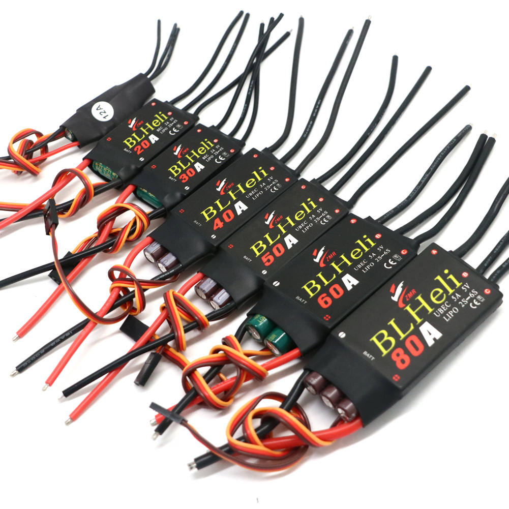 BLHeli فرش ESC 80A 12A 20A 30A - مراجعة Drone Rc Remote وسعره